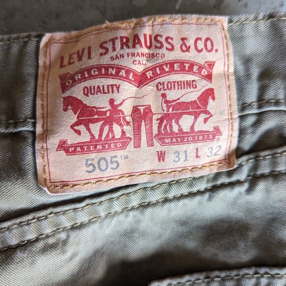Levis Strauss 505 Straight Cut Trousers Pants Trouser lined Pants - Picture 8 of 12